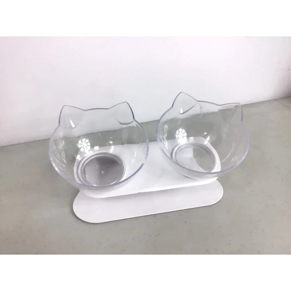 Raised Cat Shaped Double Dish